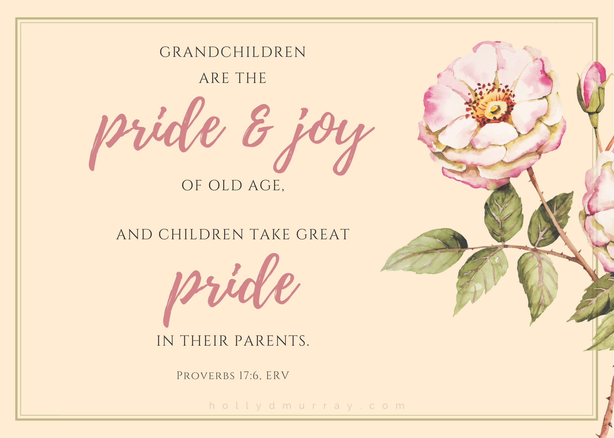 Family Series Printable 5x7 PDF Holly Murray Author Editor Unity