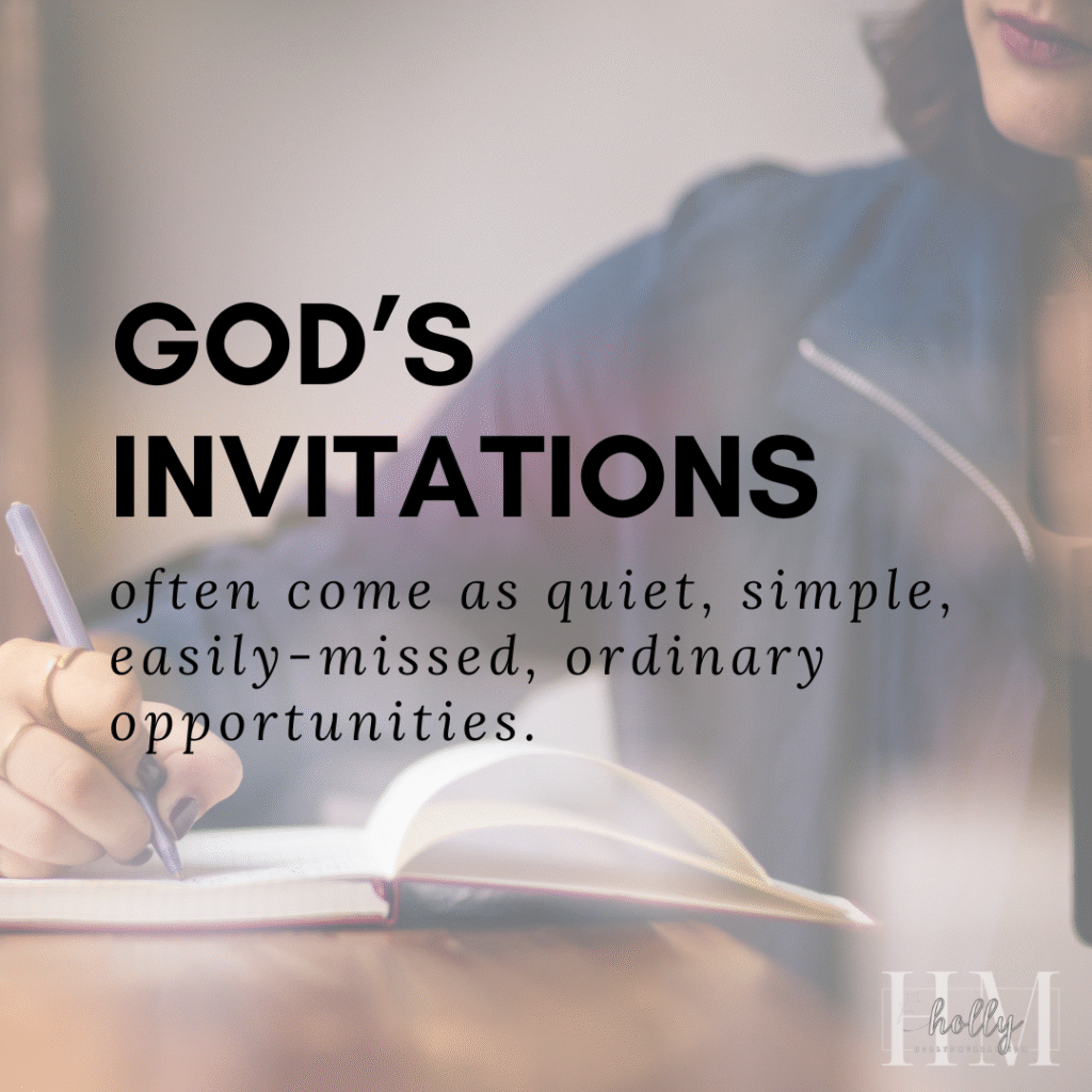 God meets us in the ordinary.