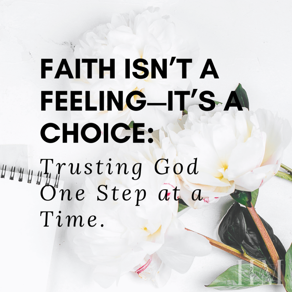 Faith isn't a feeling.