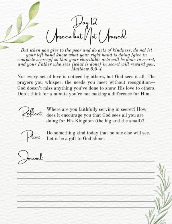 30 Day Devotional Digital Version - Meeting God in the Ordinary: Thirty Days to Intentionally Plan for those Unplanned Moments - Image 4