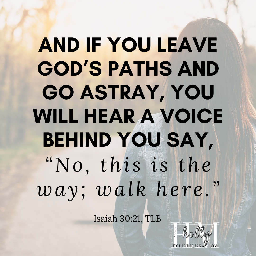 A woman in a blue jean jacket walking away down a narrow dirt path surrounded by nature. This image symbolizes taking one obedient step at a time and trusting God’s direction when the full plan is unseen.